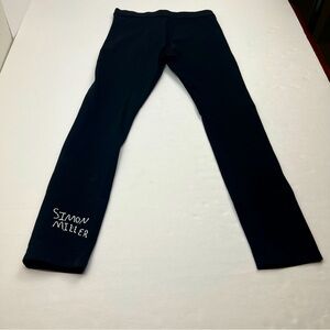 Simon Miller Womens Size 2 / 26 Black Pant Spell Out Embroidery Pockets‎